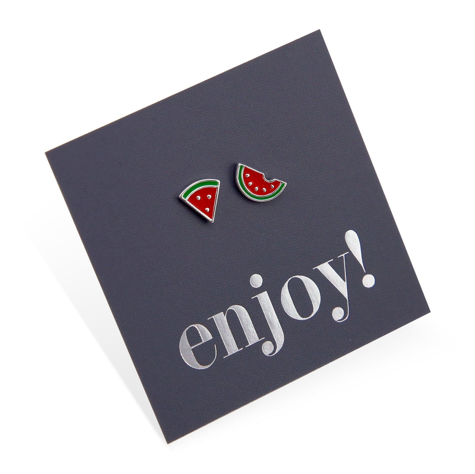 Sweet Watermelon - Sterling Silver Studs - Enjoy (9615)