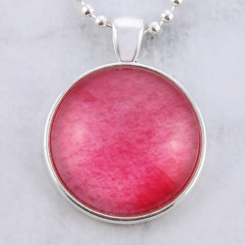 Ombre Wash Necklaces Bright Silver