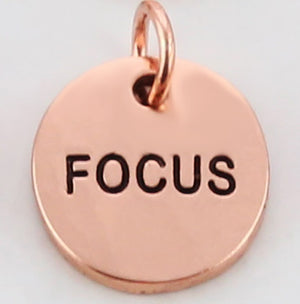 Today I Will... Word Charms (Rose Gold Copper-Add)