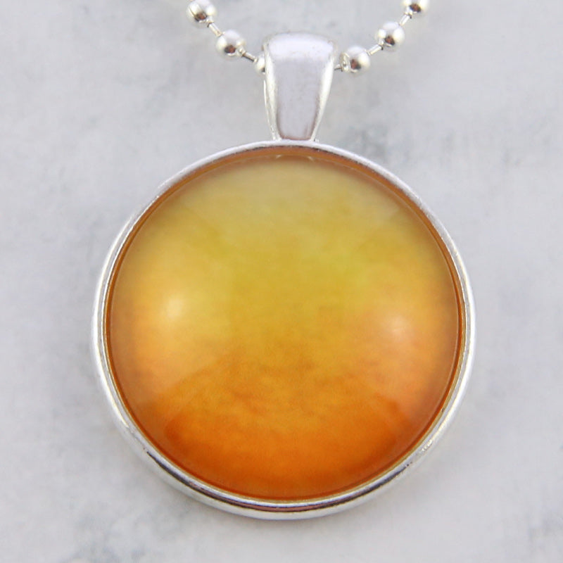 Ombre Wash Necklaces Bright Silver