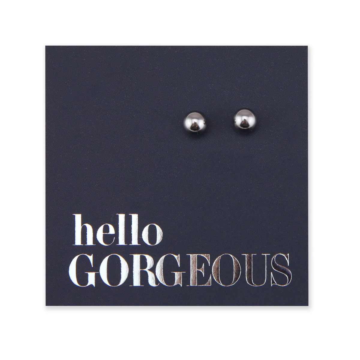 Stainless Steel Earring Studs - Hello Gorgeous - TINY BALLS
