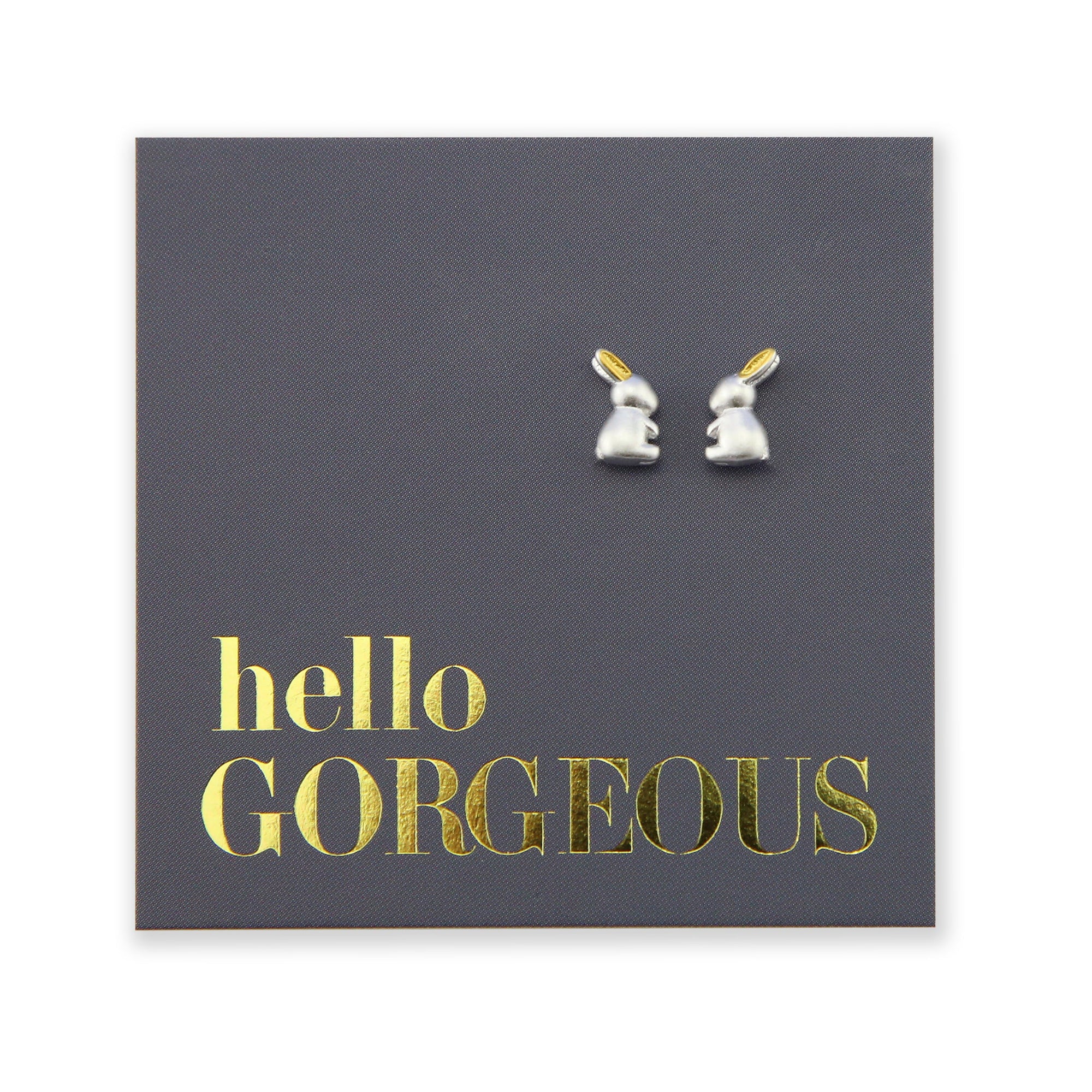 Itsy Bitsy Bunny Studs - Sterling Silver - Hello Gorgeous - (12263)
