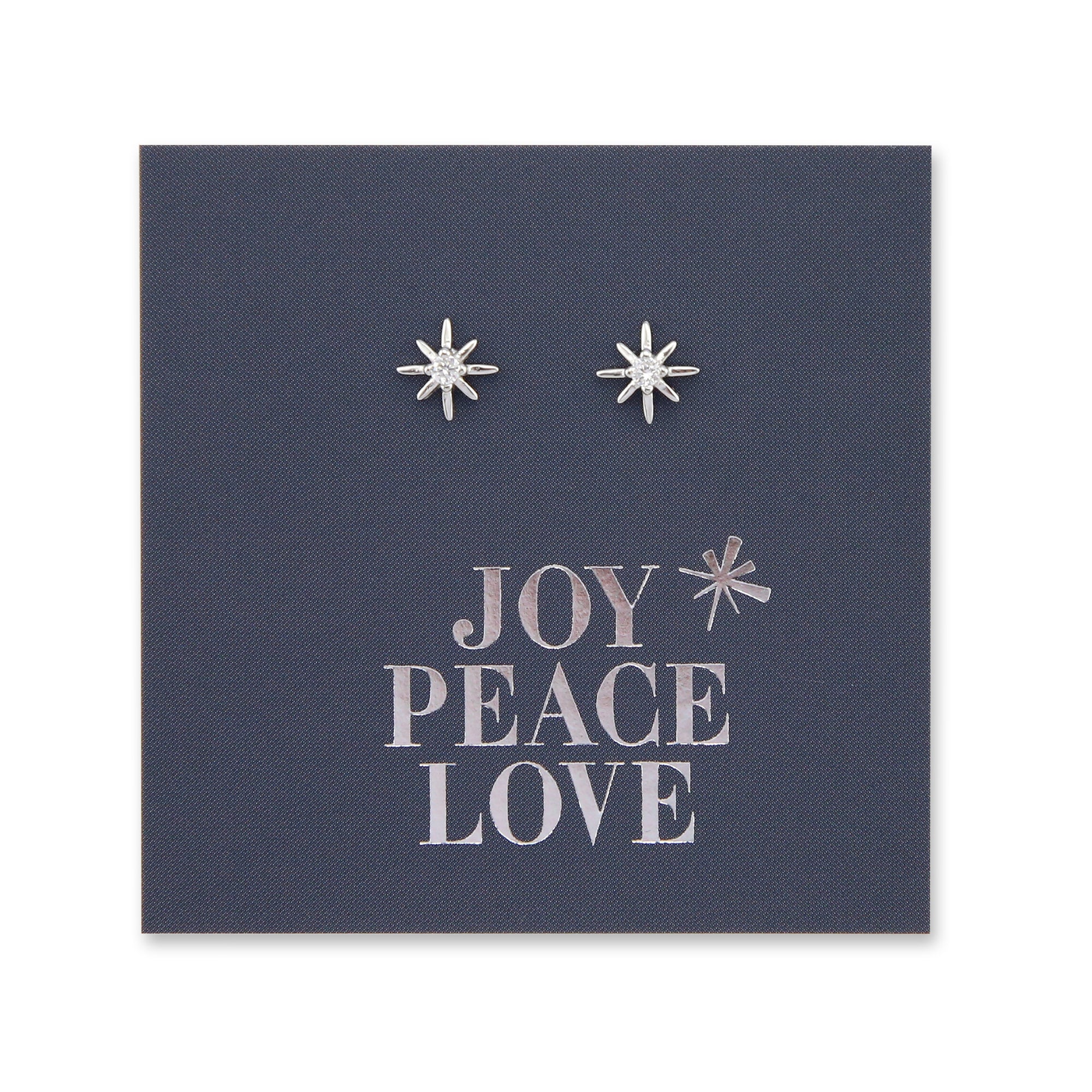 Sterling Silver - Joy Peace Love - North Star (8716-R)