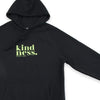 Kindness HOODIE - Black with Lime Print