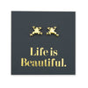 Stainless Steel Earring Studs - Life Is Beautiful - FROGS