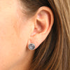 Girl, You're Amazing - Silver Stainless Steel 8mm Circle Studs - Lionhearted Silver (11841)