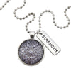 The STRONG WOMEN Collection - Vintage Silver ' STRENGTH ' Necklace - Lionhearted Silver (10545)