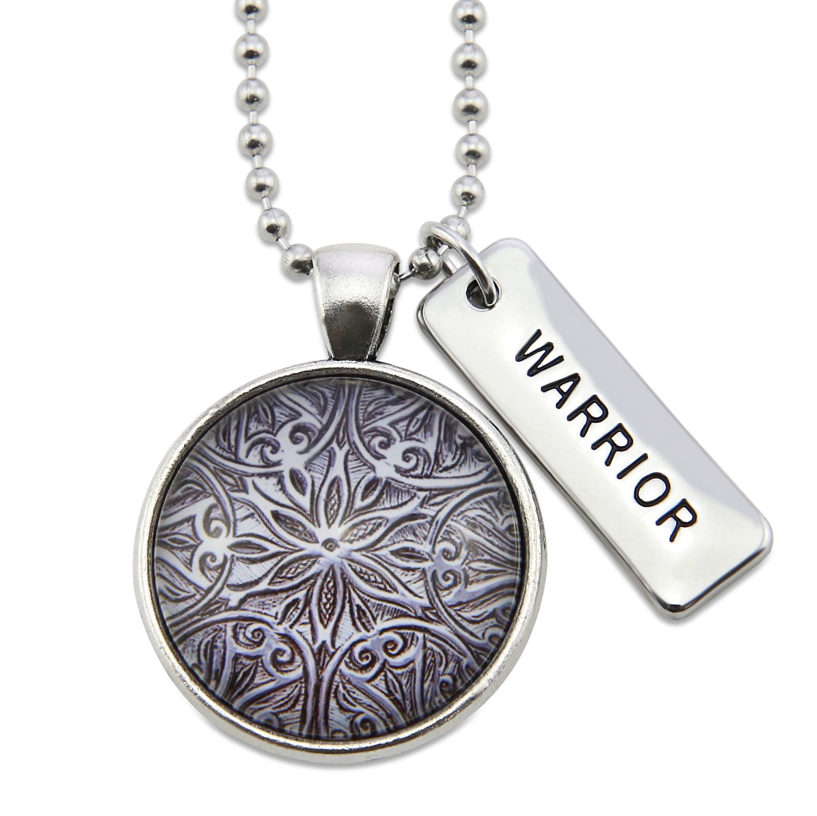 The STRONG WOMEN Collection - Vintage Silver ' WARRIOR ' Necklace - Lionhearted Silver (10863)