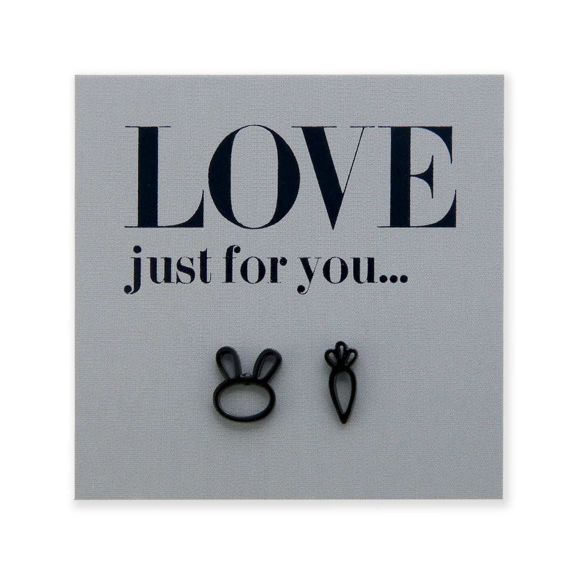 Stainless Steel Earring Studs | Rabbit & Carrot - Love Just For You