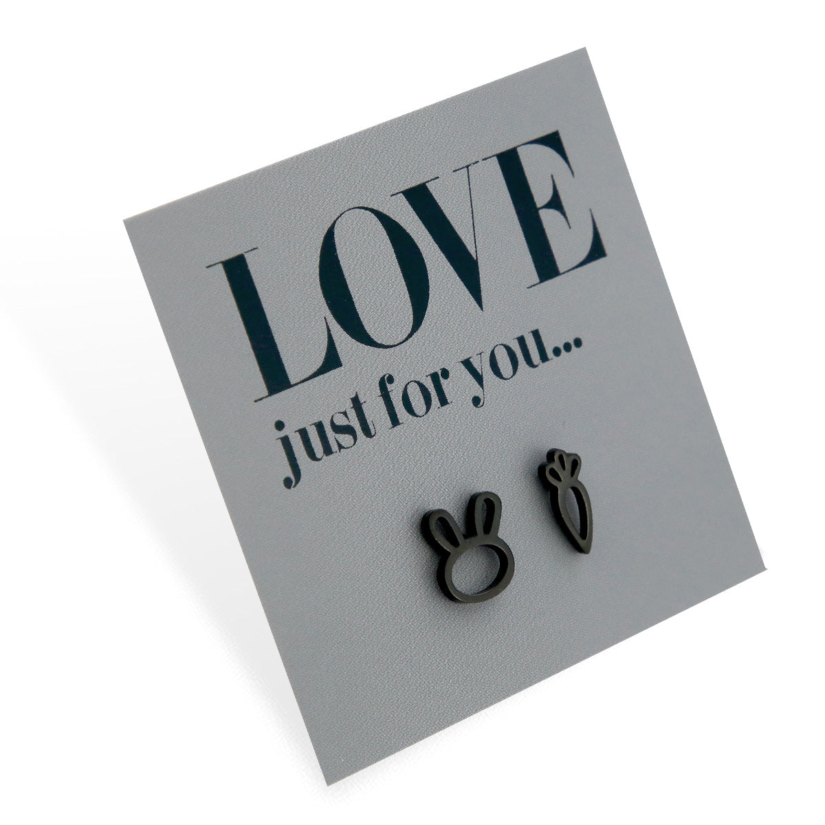 Stainless Steel Earring Studs | Rabbit & Carrot - Love Just For You