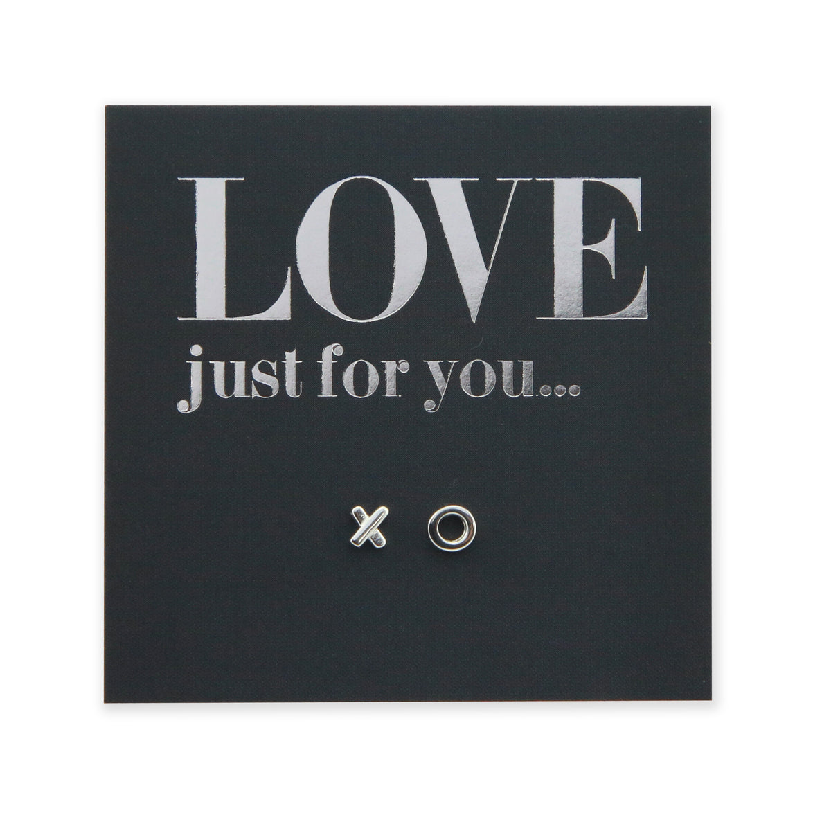 Tiny XO - Sterling Silver Studs - Love Just For You (8214-R)