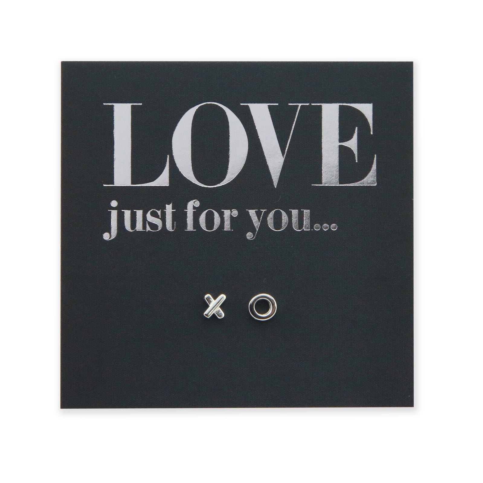 Tiny XO - Sterling Silver Studs - Love Just For You (8214-R)
