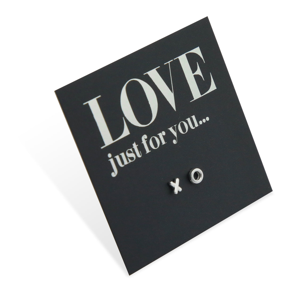 Tiny XO - Sterling Silver Studs - Love Just For You (8214-R)