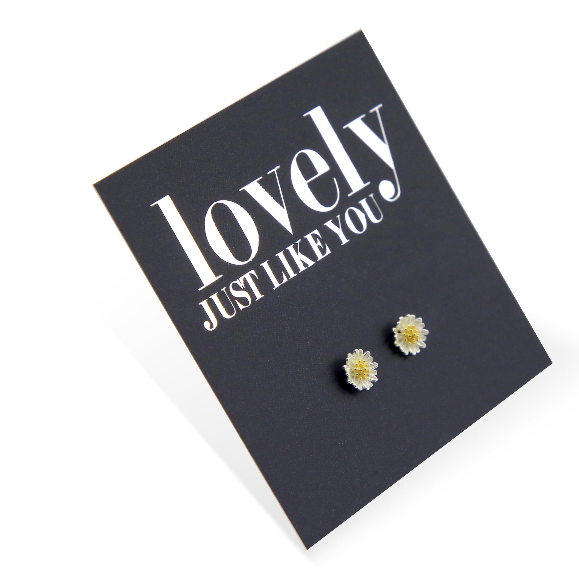 Tiny Daisy Studs - Sterling Silver - Lovely Just Like You (9413-F)