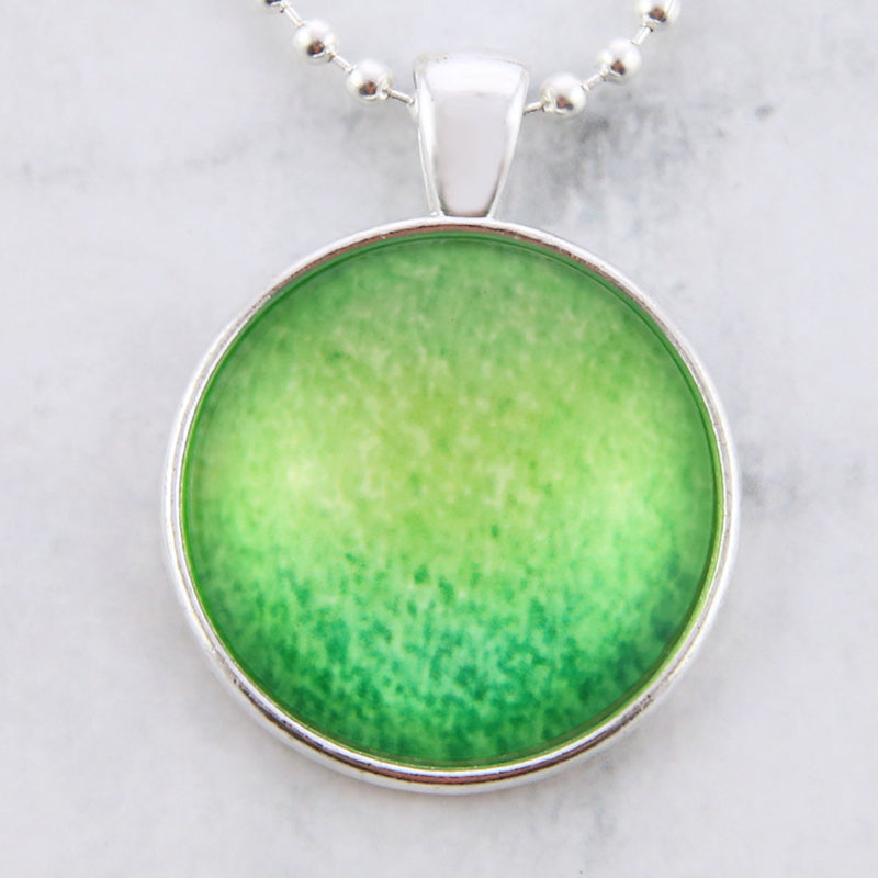 Ombre Wash Necklaces Bright Silver