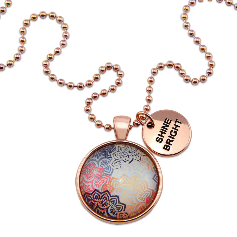 BOHO Collection - Rose Gold 'SHINE BRIGHT' Necklace - Maya (10164)