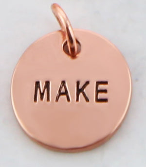 Today I Will... Word Charms (Rose Gold Copper-NC)