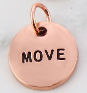 Today I Will... Word Charms (Rose Gold Copper-Change)
