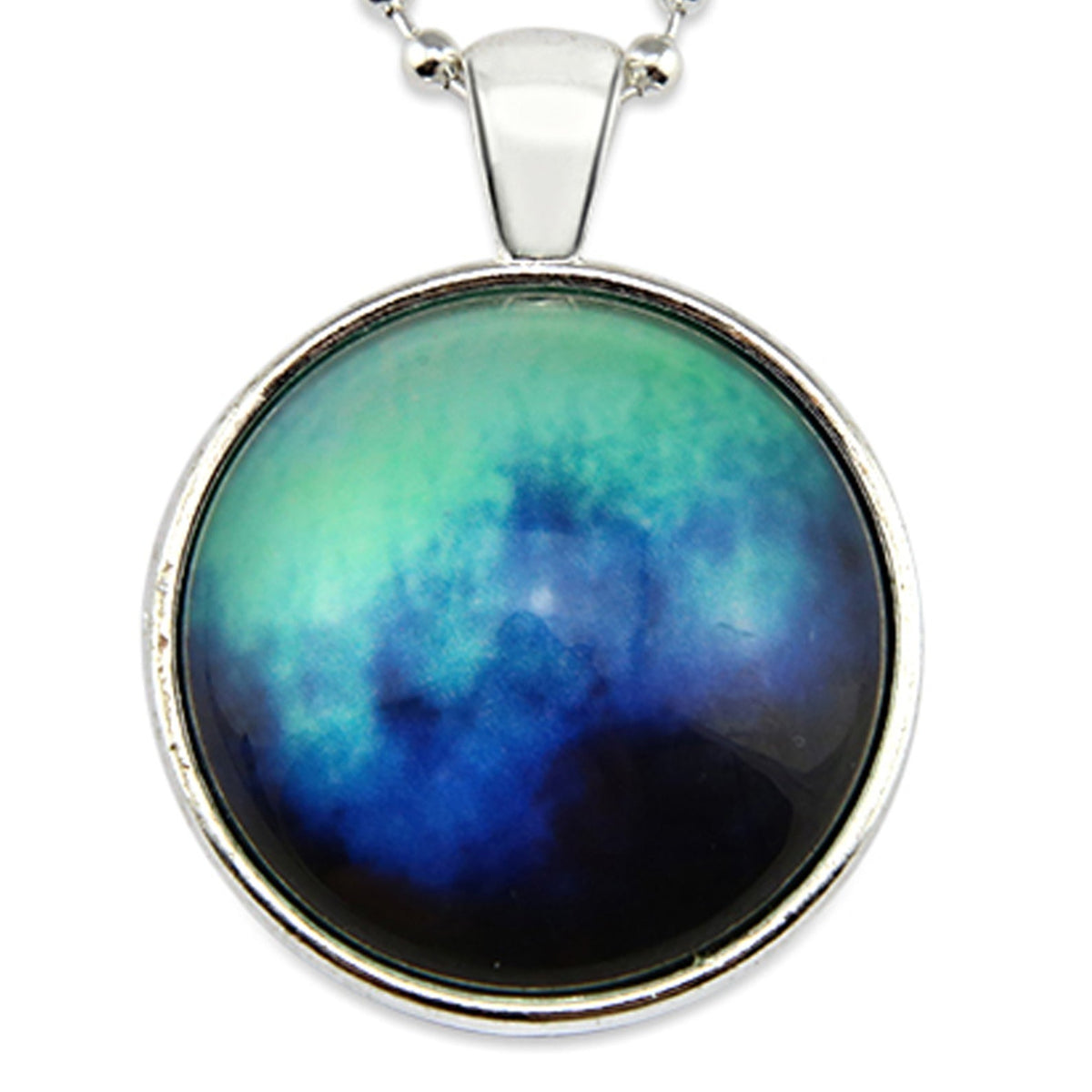 Ombre Wash Necklaces Bright Silver