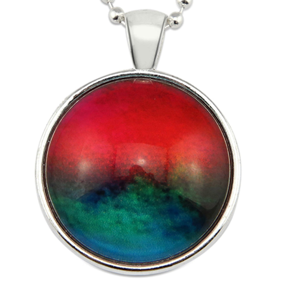 Ombre Wash Necklaces Bright Silver