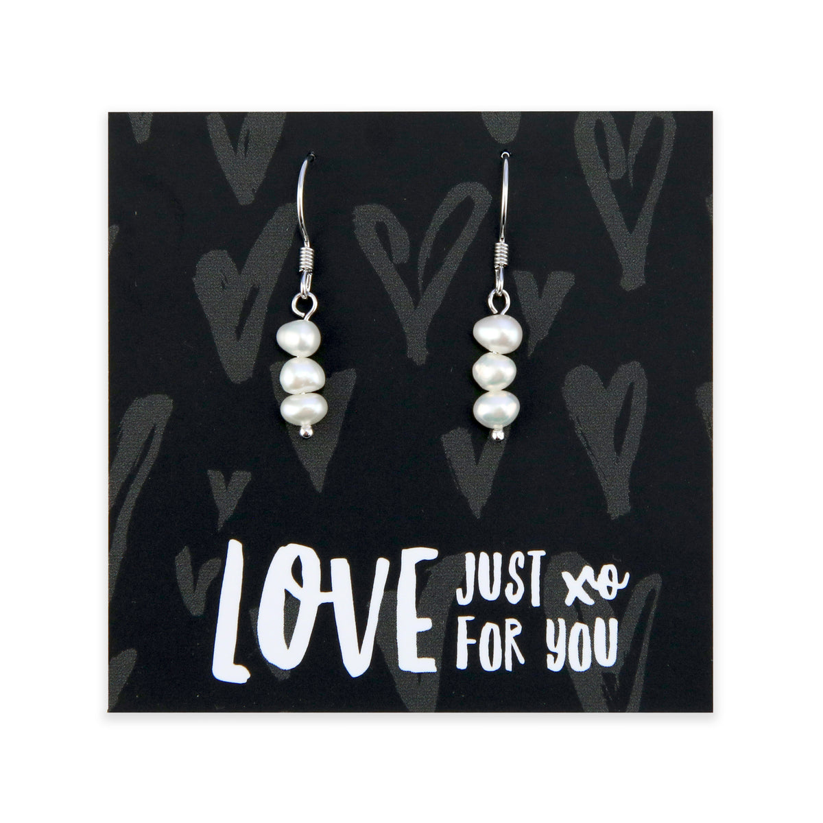 Love Just For You - Fresh Water Pearl Drop Dangle Earrings (9512-R)