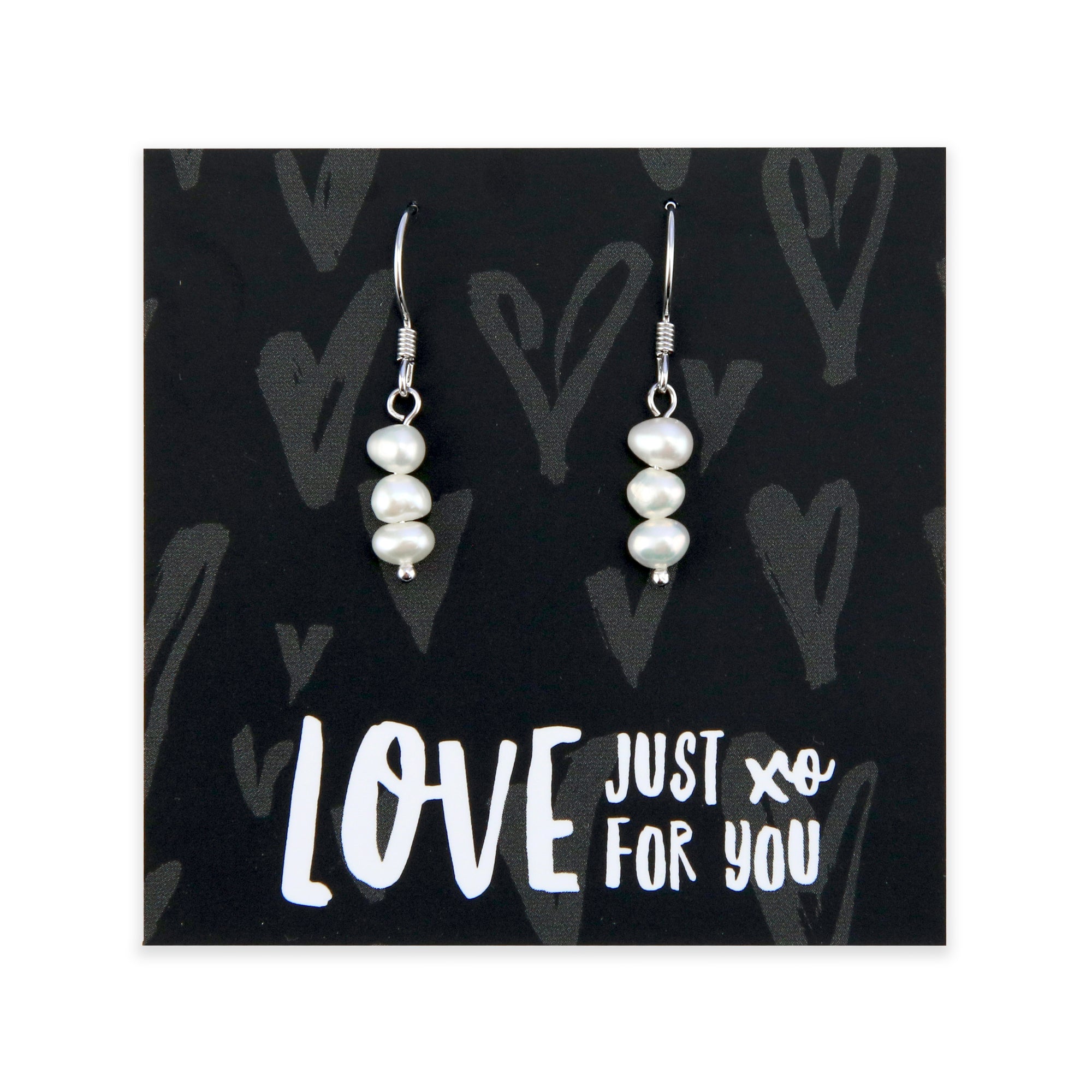 Love Just For You - Fresh Water Pearl Drop Dangle Earrings (9308)