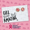 PINK COLLECTION SPARKLEFEST - Girl You're Amazing - Bright Silver Stud Earrings - Pink, Gold & Silver Glitter (2302-R)