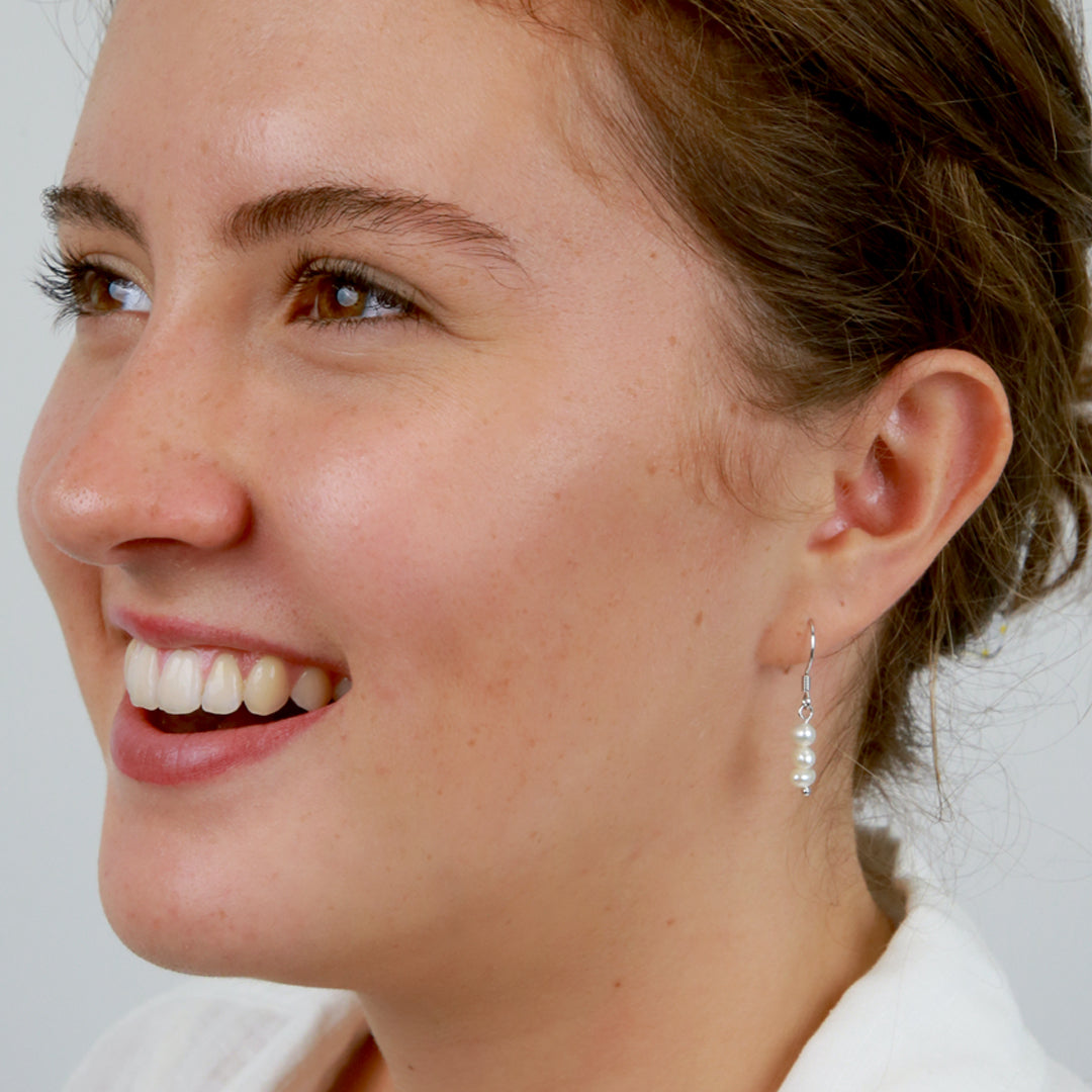 Love Just For You - Fresh Water Pearl Drop Dangle Earrings (9512-R)