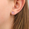 Sterling Silver Pink Blossom Stud - So Loved (8211-F)