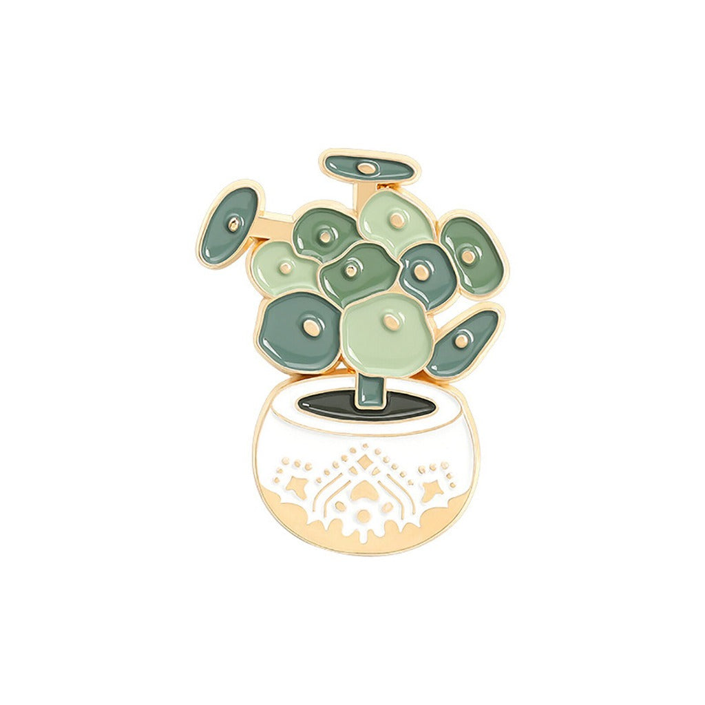 Plant Pins! Teach Love Inspire - Pretty Pot Enamel Badge Pin - (11652)