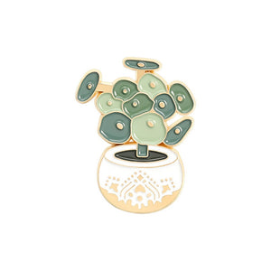 Plant Pins! Teach Love Inspire - Pretty Pot Enamel Badge Pin - (11652)