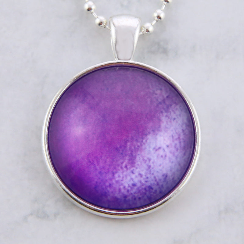 Ombre Wash Necklaces Bright Silver