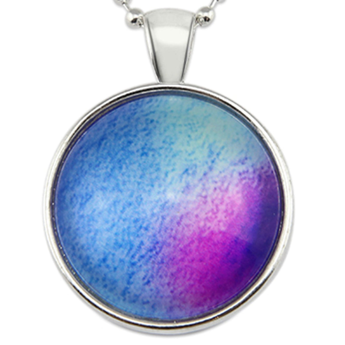 Ombre Wash Necklaces Bright Silver
