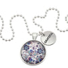 BOHO Collection - Bright Silver 'GRATEFUL' Necklace - Rhapsody (11242)