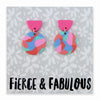 Acrylic Dangles - 'Fierce & Fabulous' - Rio (11332)
