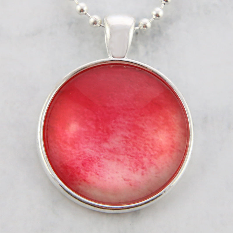 Ombre Wash Necklaces Bright Silver