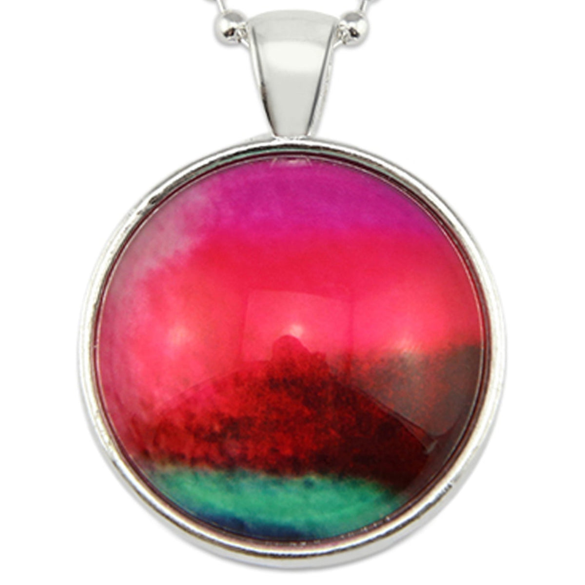 Ombre Wash Necklaces Bright Silver