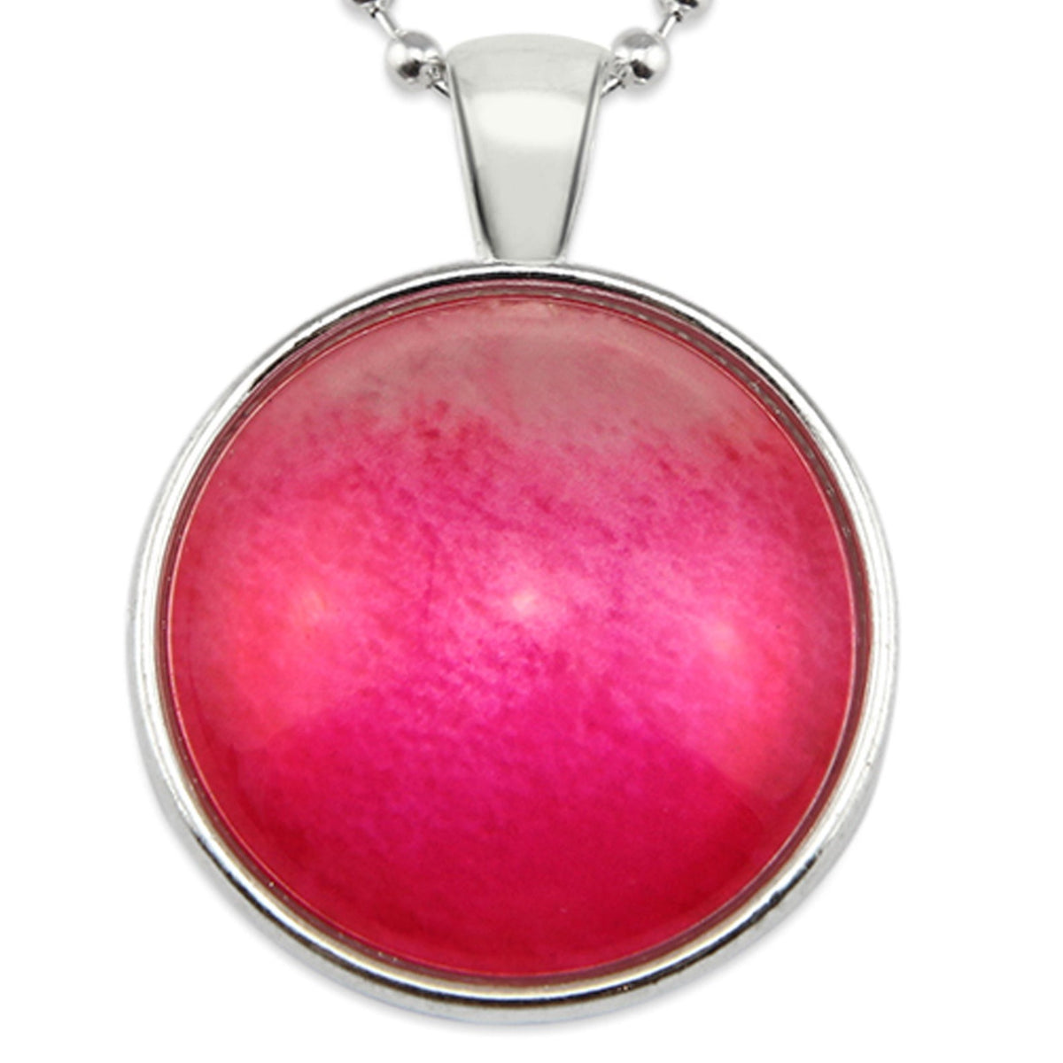 Ombre Wash Necklaces Bright Silver