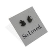 Stainless Steel Earring Studs - So Loved - CUTE BUNNY RABBITS