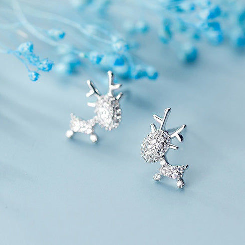 Sterling Silver Studs - Shine Bright - Reindeer Studs (9904-F)