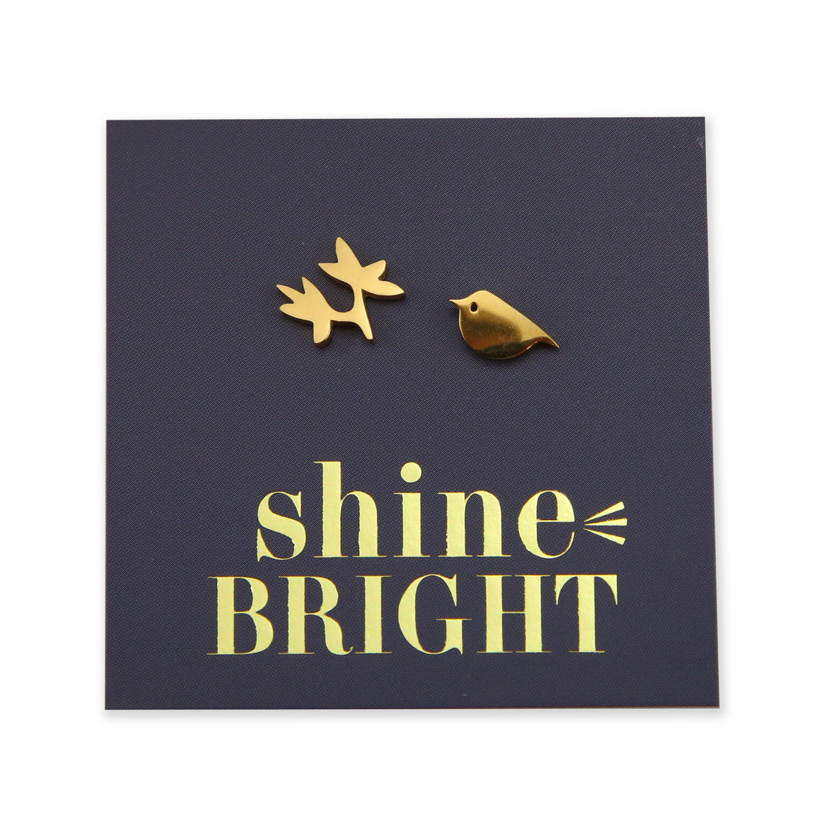 Stainless Steel Earring Studs - Shine Bright - BIRD & BRANCH