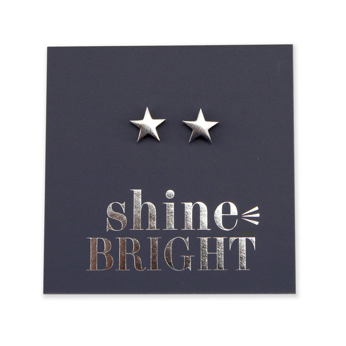 Stainless Steel Earring Studs - Shine Bright - STAR