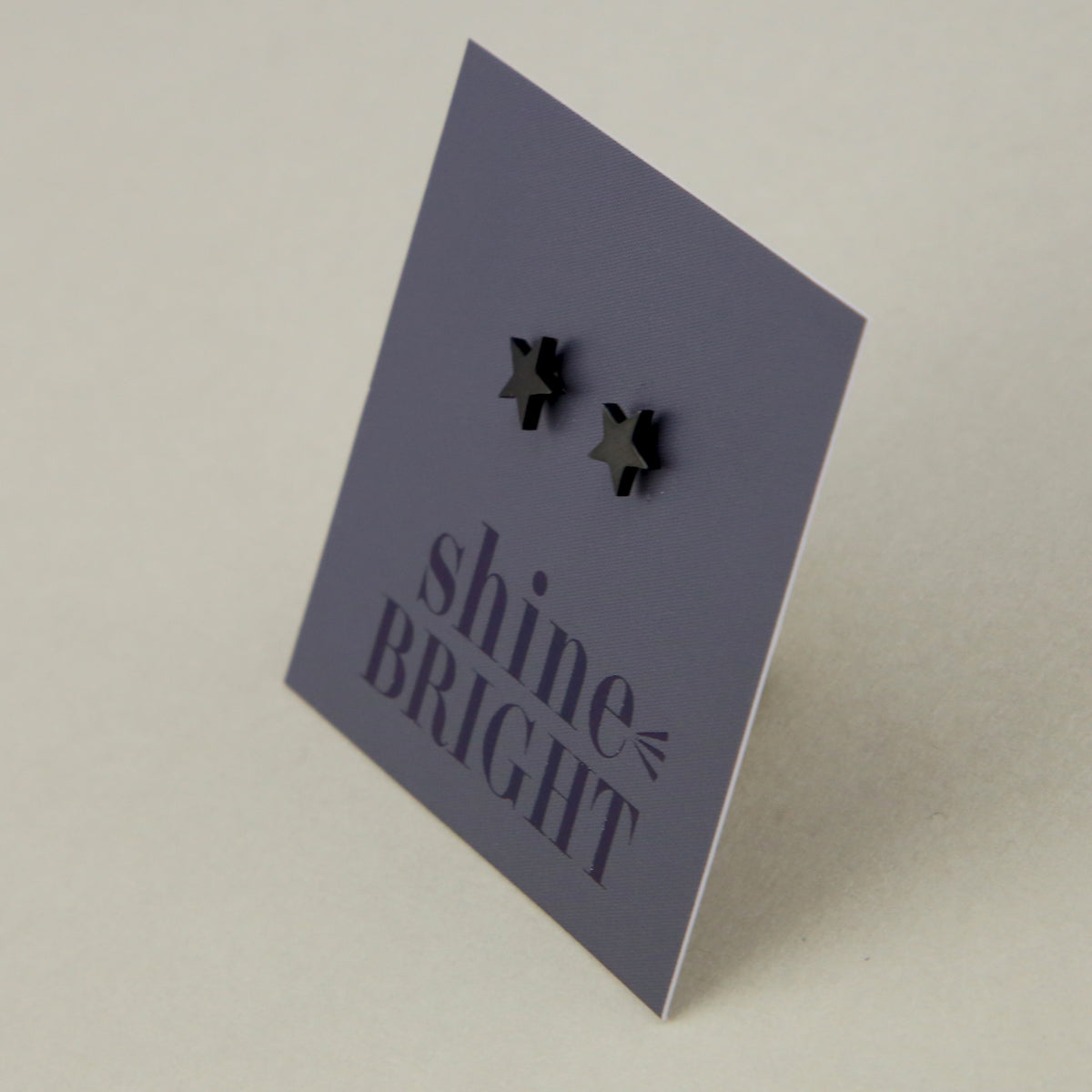 Stainless Steel Earring Studs - Shine Bright - STAR