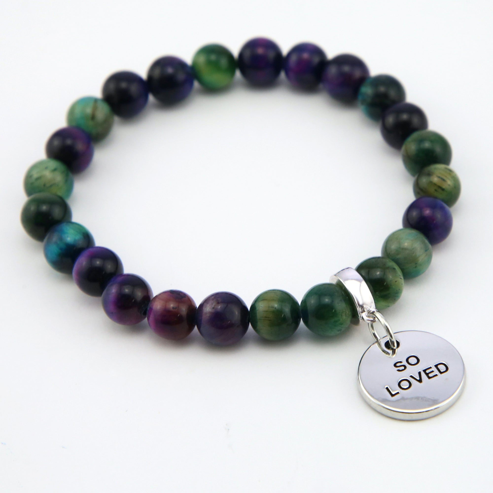 Confetti - Purple Mosaic Stone Bracelet – Crazyartgrrl Jewelry