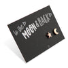 TO THE MOON & BACK - Plated Stud Earrings - Rose Gold (9708)