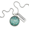 BOHO Collection - Vintage Silver ' FLOURISH ' Necklace - Tranquil (11265)