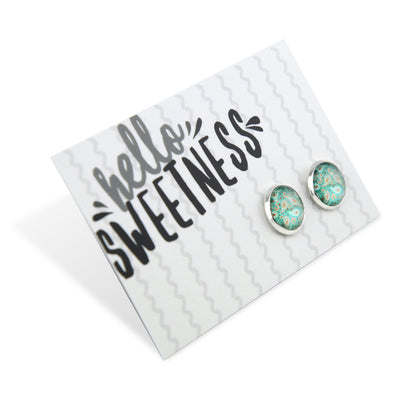 BOHO Collection - Hello Sweetness - Bright Silver 12mm Circle Studs - Tranquil (8905-R)