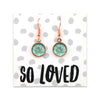 BOHO Collection - So Loved - Rose Gold Dangle Earrings - Tranquil (9302)