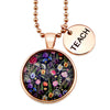 Wildflower Rose Gold 'TEACH' Necklace - Enchanted (11135)