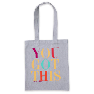 You Got This - Canvas Tote Bag - Grey